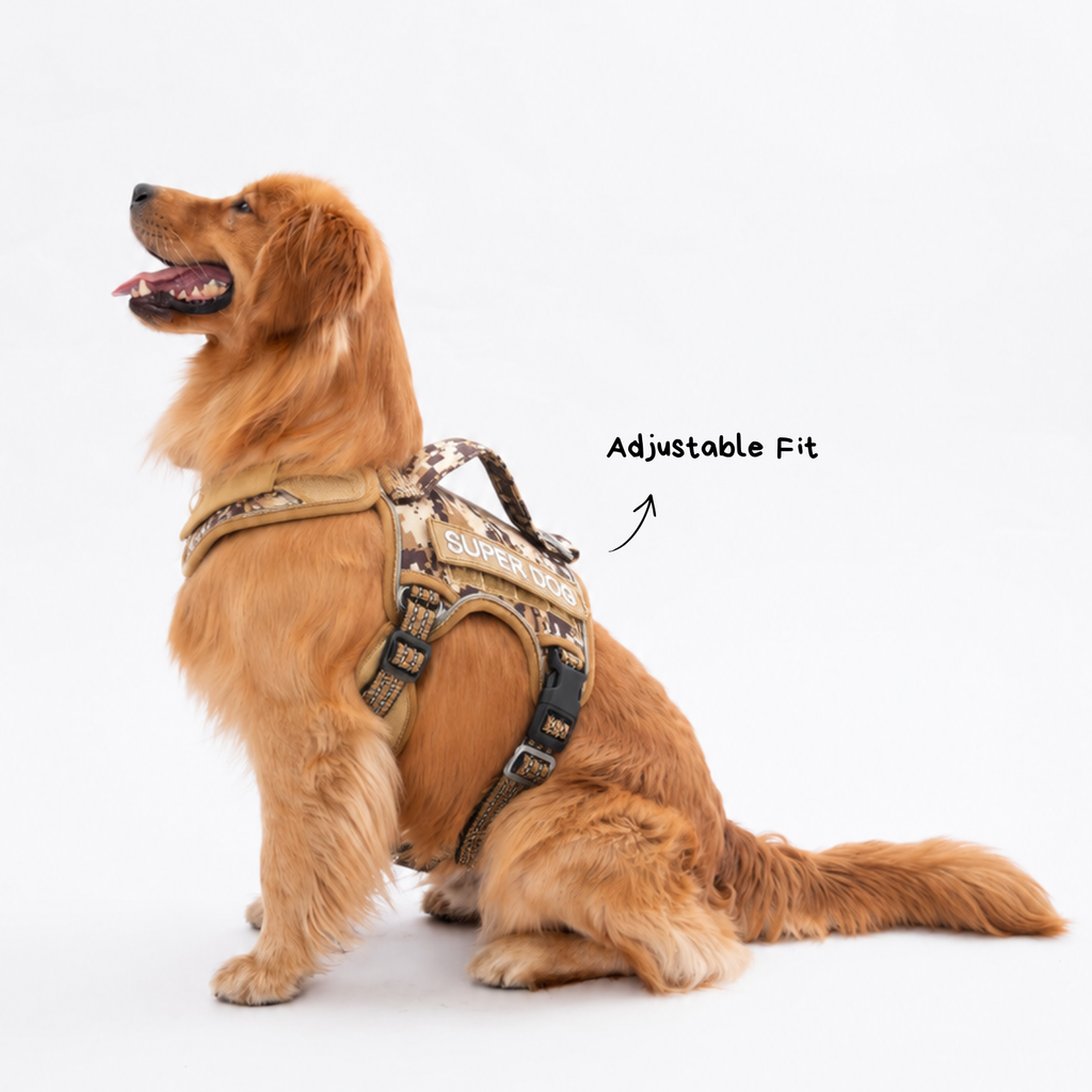 LuluPet Tactical Dog Harness for Medium to Large Dogs