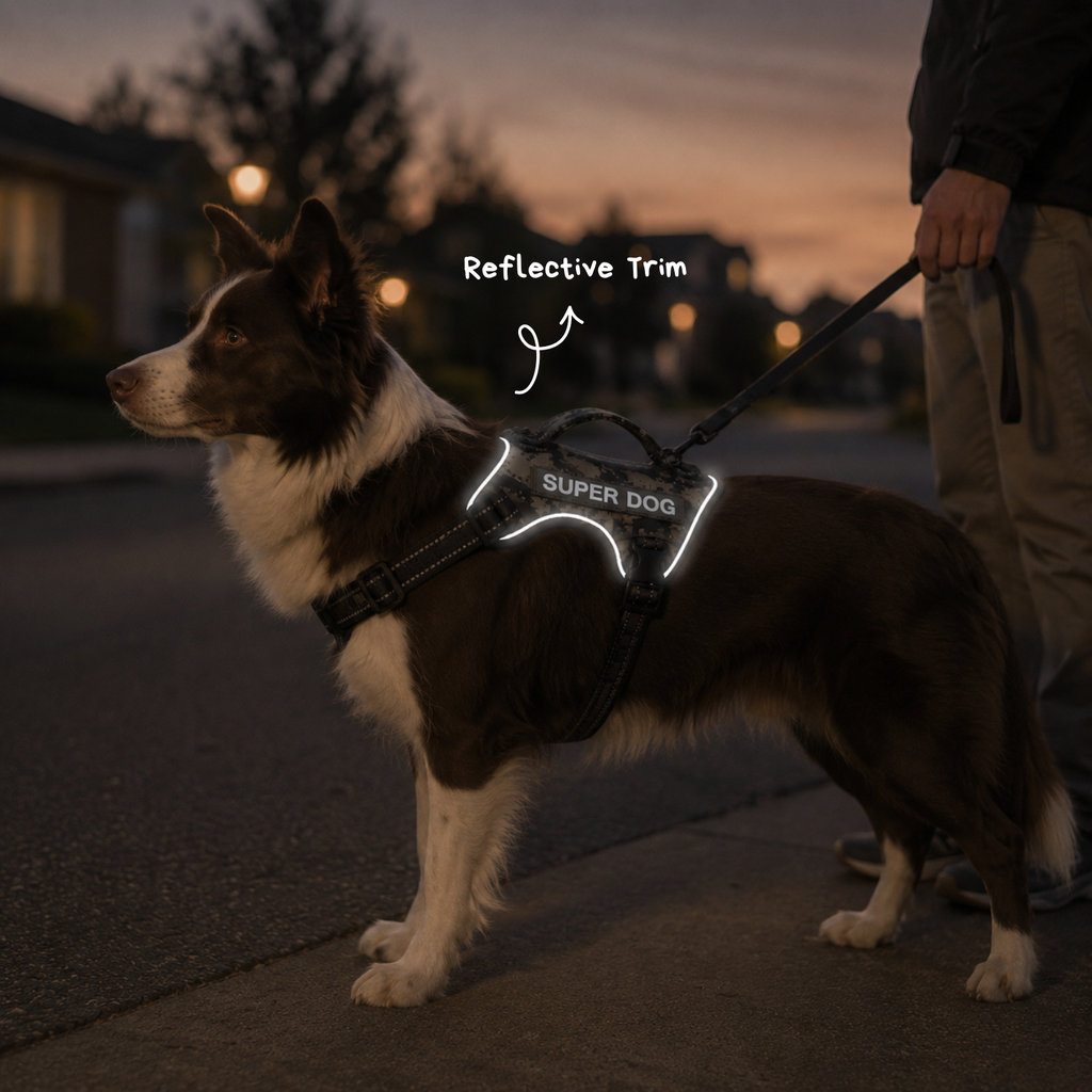 LuluPet Tactical Dog Harness for Medium to Large Dogs